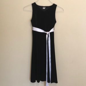 Kids size large (10-12) black velvet dress